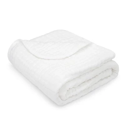 Детский муслиновый плед Comfy Cubs 101,6×101,6 см, белый