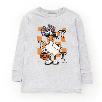 Молодежная футболка с длинным рукавом Halloween Goose
