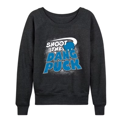 Женский лонгслив Shoot The Dang Puck, темно-серый