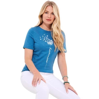 Футболка Joe Browns Cotton Slub с графическим рисунком harmony dandelion