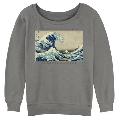 Футболка Junior's Lost Gods The Great Wave от Канагавы, серый вереск