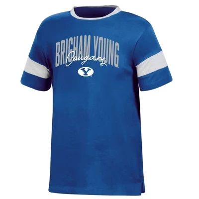 Футболка с узлом для девочек BYU Cougars'