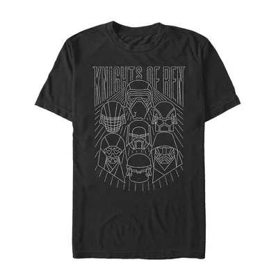 Мужская футболка The Rise of Skywalker Knights of Ren в полоску, черная