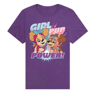 Мужская футболка Paw Patrol Girls Pups Power фиолетового цвета