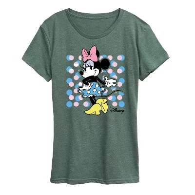 Женская футболка с коротким рукавом и квадратным рисунком Minnie Dot heather juniper