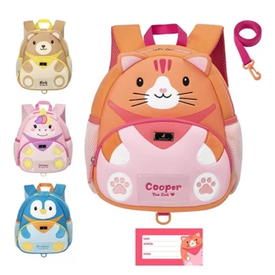 Детский рюкзак BabbleRoo Cooper the Cat с поводком