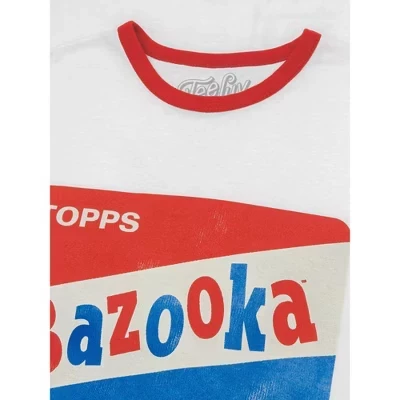 Футболка с надписью Topps Bazooka Bubble Gum белый/красный
