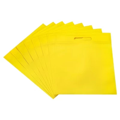 Набор нетканых сумок Unique Bargains, 24 шт., желтые