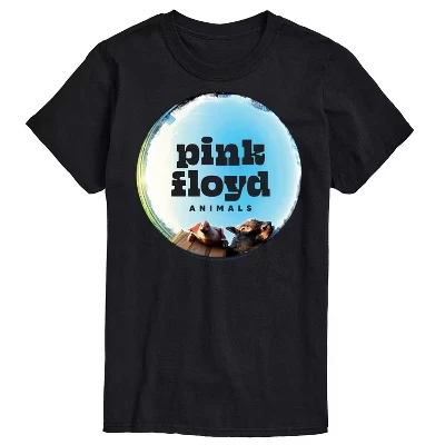 Мужская футболка Pink Floyd Animals Fish Eye, черная