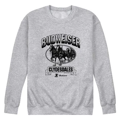 Мужская флисовая толстовка Budweiser s с графическим рисунком athletic heather