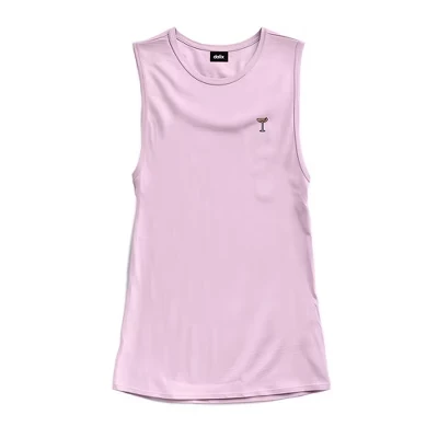 Женский кофейный Мартини Muscle Tank сиреневого цвета
