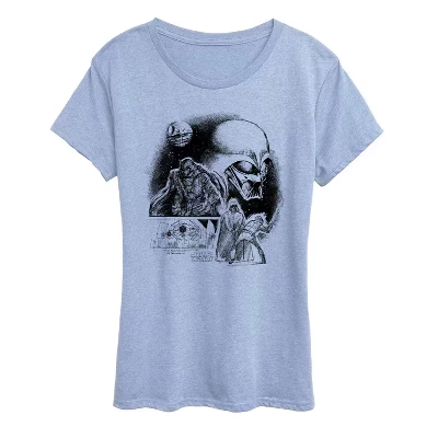 Women's -  - Vader Concept Short Sleeve Graphic T-Shirt blue