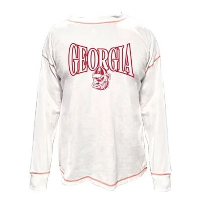 Женский свитшот NCAA Georgia Bulldogs большого размера, белый