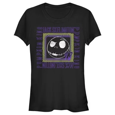 Женская футболка Jack Skellington Pumpkin King '93 для юниоров, черная