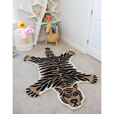 Коврик из коллекции Playtime Kids Wool Collection - Тигровый коричневый