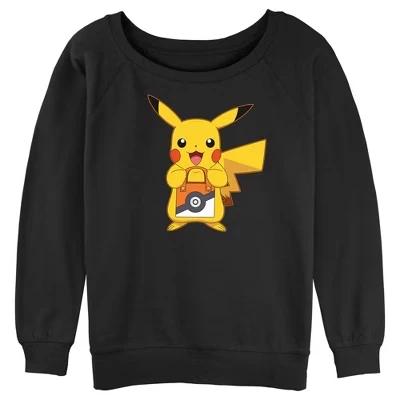 Женский свитшот Pokemon Пикачу, черный