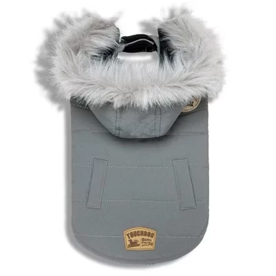 (R) Утепленная зимняя куртка для собак Swag из утиного пуха, серая
