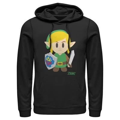 Мужское худи Nintendo Zelda Link's Awakening, черное