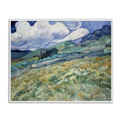 Горный пейзаж за Сен-Полем в классической рамке Giclee Art white
