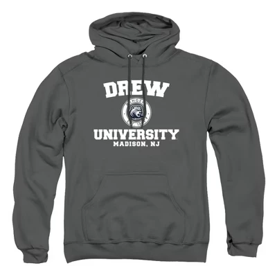 Мужское худи NCAA Drew University, угольное