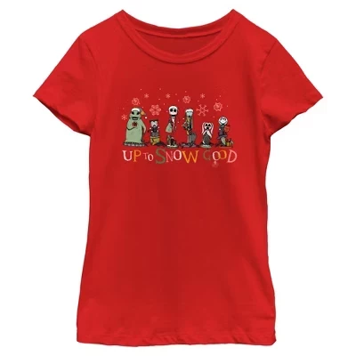 Футболка Girls Up to Snow Good Characters красная