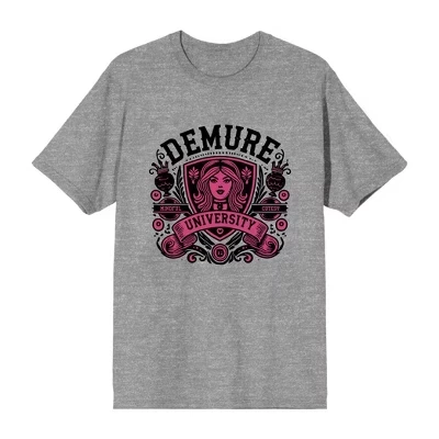Мужская футболка bioworld demure university, меланжево-серый