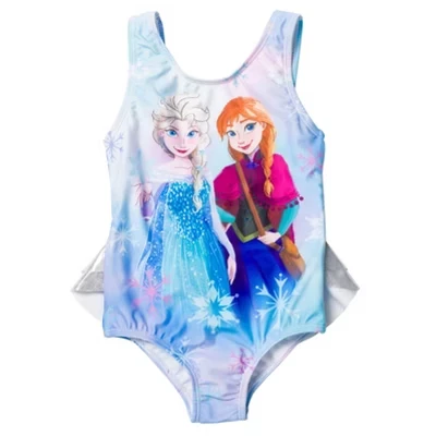 Детский слитный купальник Disney Frozen UPF 50+, мультиколор