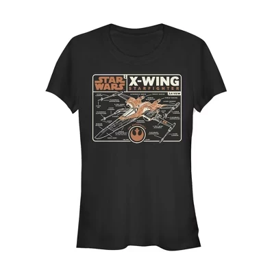 Женская футболка STAR WARS X-Wing, черная