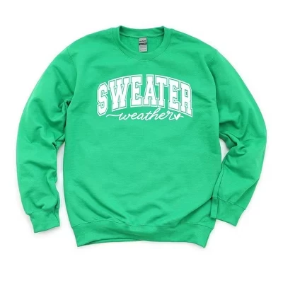 Женская толстовка-свитшот с графическим рисунком Weather Bold grass