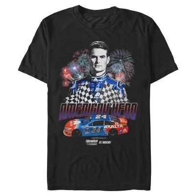 Мужская футболка Jeff Gordon American Hero черного цвета