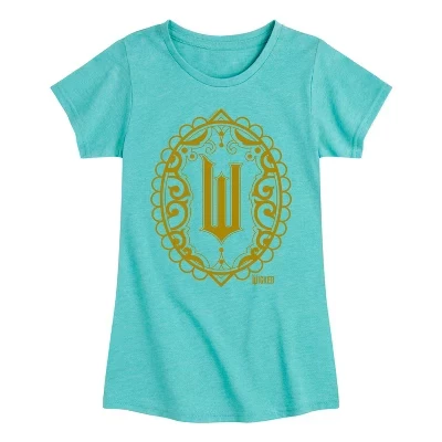 Футболка для девочек Wicked Art Deco, бирюзовая