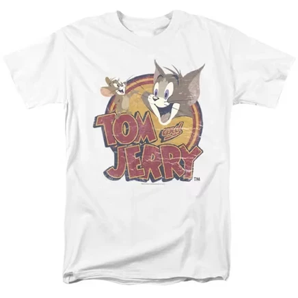 Мужская футболка Tom and Jerry «Water Damaged», белая
