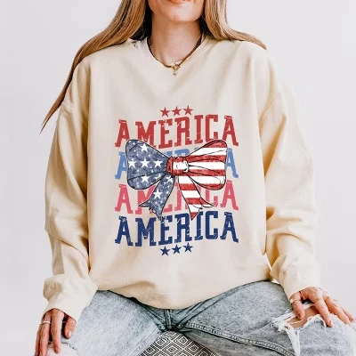 Женский свитшот Simply Sage Market America Wave, белый