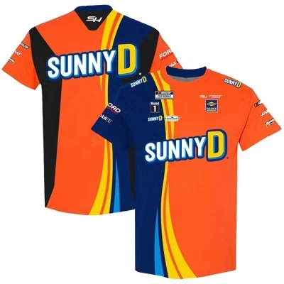 Футболка Josh Berry 2024 SunnyD сублимированная униформа Pit Crew многоцветная