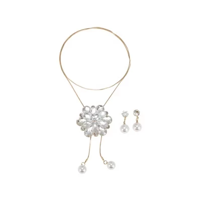 Колье Unique Bargains Simple Pendant, длина 81 см, золотистое