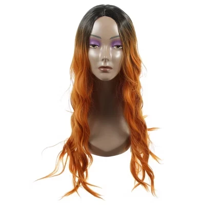 Женский парик Unique Bargains Lady Curly 71 см с шапочкой, оранжевый
