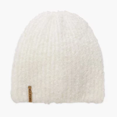 Abigail Beanie - женская зимняя шапка из переработанного материала кремового цвета