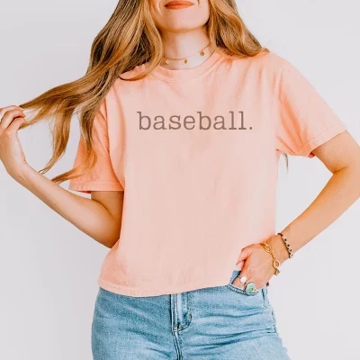 Женская футболка Simply Sage Market Baseball, персиковая