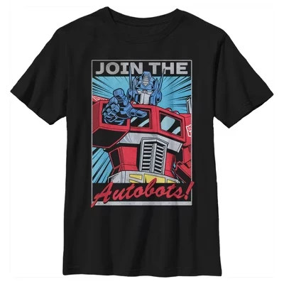 Футболка для мальчиков Transformers Optimus Prime, черная