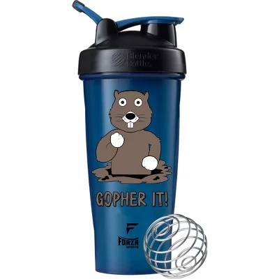 Бутылка для блендера x Forza Sports Classic, 28 унций. Шейкер с крышкой-петлей gopher it!