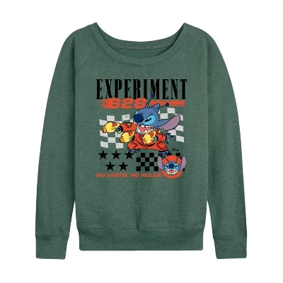 Женский лонгслив Lilo & Stitch Racing Jersey, зелёный меланж