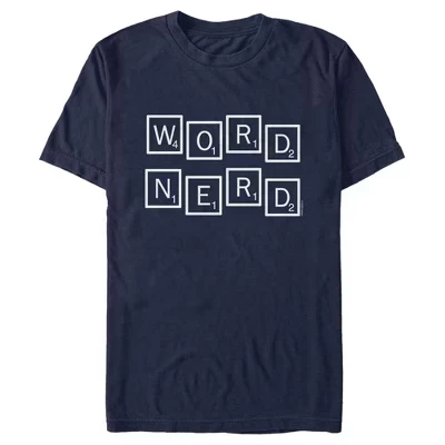 Мужская футболка Word Nerd с надписью 
