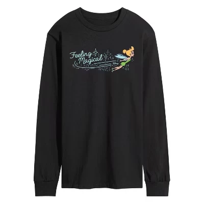 Мужская футболка с длинным рукавом и графическим рисунком Tink Feeling Magical, черная