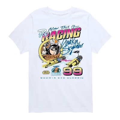 Это Podracing Anakin Skywalker -Футболка с коротким рукавом для малышей и молодежи с графическим рисунком, белая футболка с коротким рукавом с графическим рисунком