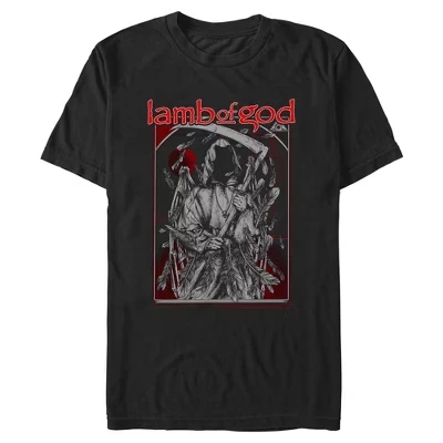 Мужская футболка Lamb of God The Grim Reaper черного цвета