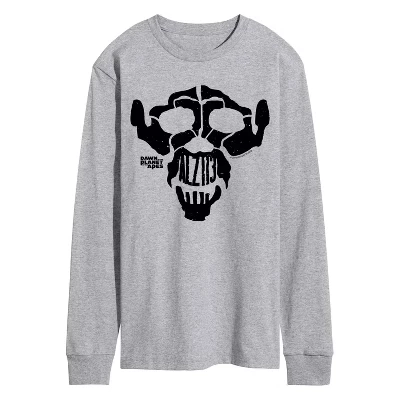 Мужской лонгслив Planet of the Apes, Skull, меланж