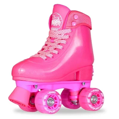 Девочковые роликовые коньки Crazy Skates Glitter Pop регулируемые, розовые