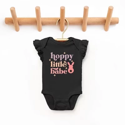 Боди для малышей The Juniper Shop Hoppy Little, черное