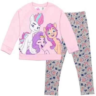 Комплект My Little Pony: свитшот и легинсы, разноцветный