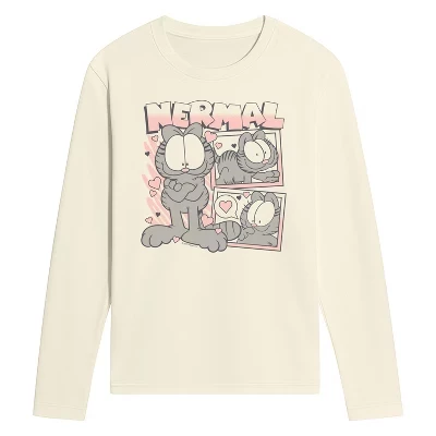 Мужская футболка Nermal Bootleg с длинным рукавом и графическим рисунком natural